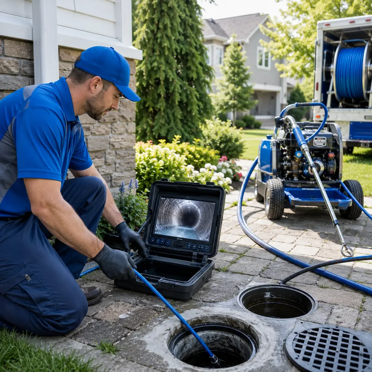 Outdoor drain cleaning professionals serving Austell, GA