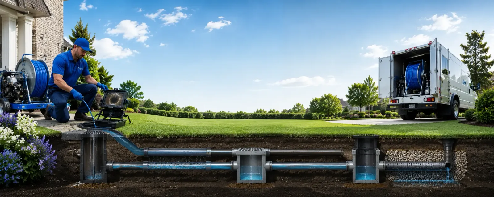 Outdoor drain cleaning information for Austell, GA